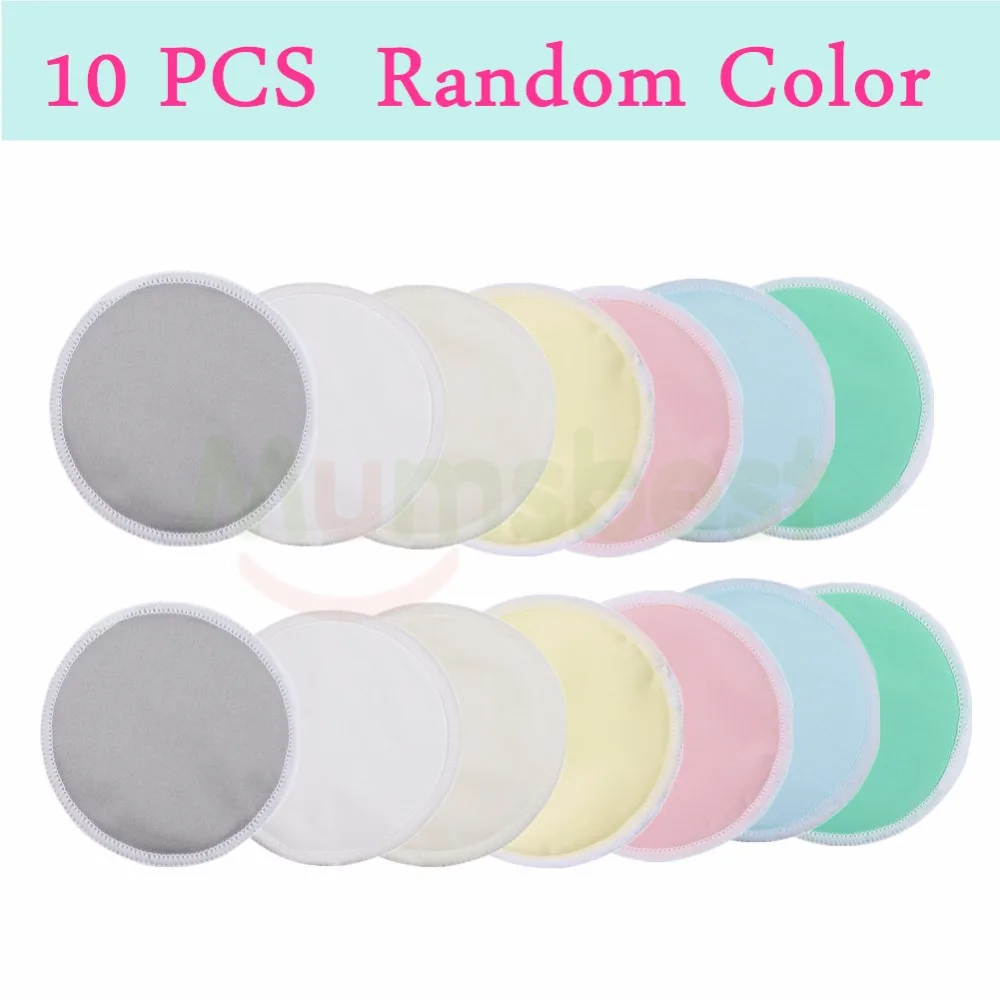 [Mumsbest] 10PCS Organic Bamboo Mum Breast Pad Waterproof Washable