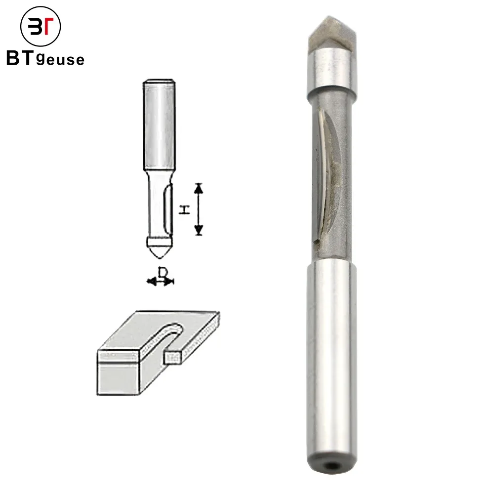 

BTgeuse Woodworking Panel Pilot Flush Trim Milling Router Bit Cutters with 1/4" Shank Diameter for Wood,1pcs