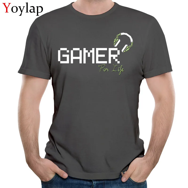  Summer T-Shirt Newest Crew Neck Gamer For Life 100% Cotton Men Tops Shirt Personalized Short Sleeve Tee-Shirts carbon