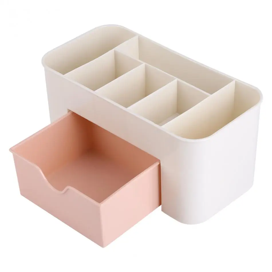 

Plastic Storage Box Makeup Organizer Case Drawers Cosmetic Display Storage Organizer Office Sundries Make Up Container Boxes