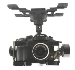 Hg3d + 3 оси Бесщеточный Камера Gimbal 360 градусов встроенный HDMI К AV пульт дистанционного спуска затвора для GH3/4/ 5 аэрофотосъемки Quadcopter
