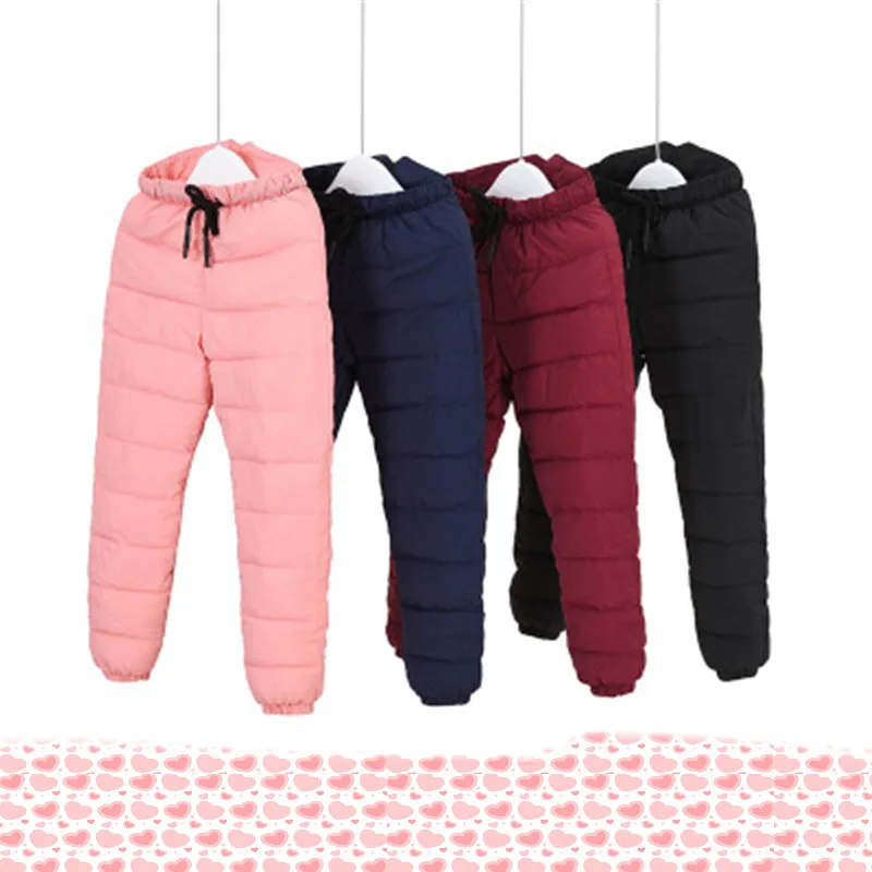

Winter Baby Girls Boys Clothes Children High Quality Down Warm Long Trousers Leggings Children Pants Slim-fit cold pants