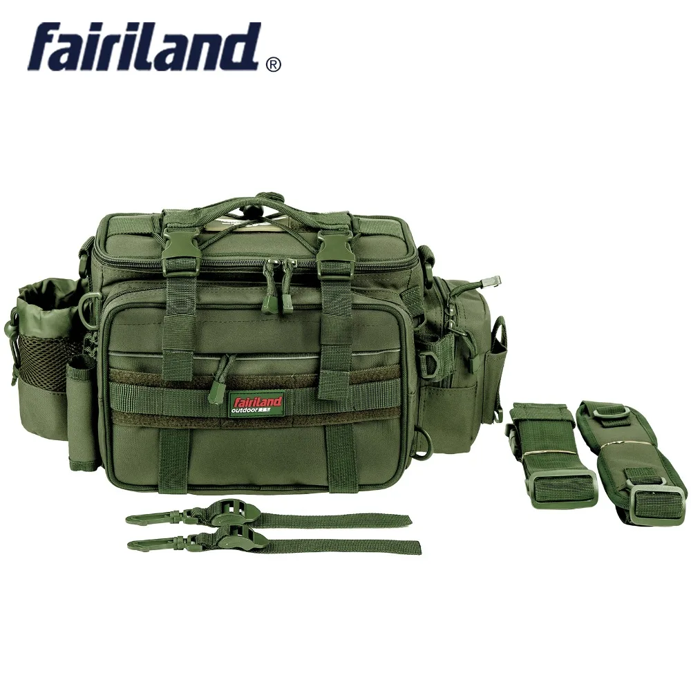 

Large size Fishing Bag black/khaki/army green Multi-functional Shoulder Waist Fishing Gear Lure Bait Reel fishing tackles bag