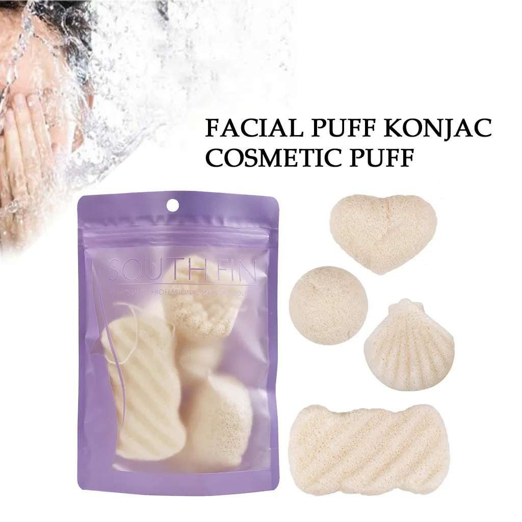 Лицевая ГУБКА для тела Konjac Косметическая пуховка приспособление для очистки лица промывка смывание глаз темные круги крем корректор для лица мытье лица
