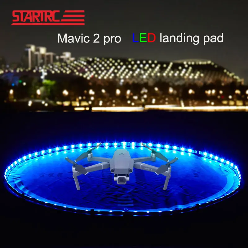 $28.49 Portable Foldable LED Landing Pad 80cm with LED Lights for DJI Mavic Pro Drone Accessories