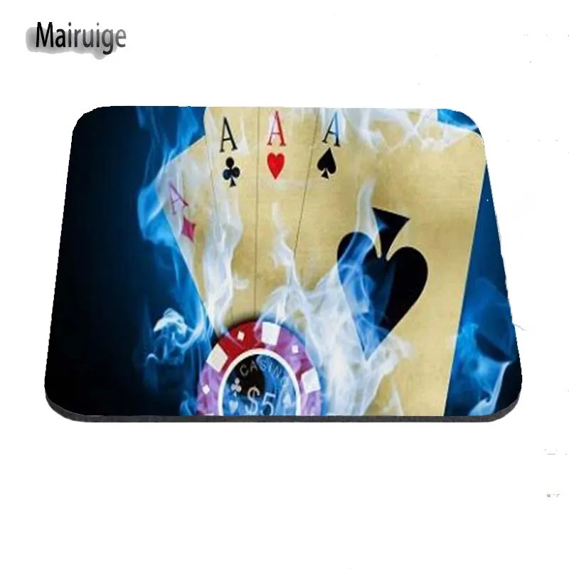 Fun покер принт компьютерных игр Мышь геймер Ковры для игр настройки поддерживается украсить вас стол 18*22/25*20/29*25*2 см - Цвет: 290x250x2mm