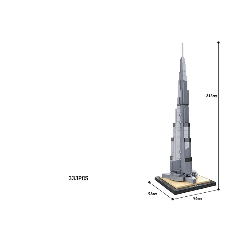 NY City architecture Blocks Flatiron Building известная модель Sydne Budapest Строительный набор Кирпичи