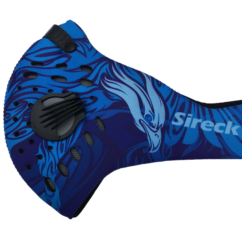 Sireck унисекс, для бега на велосипеде, эффективная маска против спорта, активированный уголь, маска для лица, PM2.5, половина лица, Спортивная маска для рта, муфельная маска