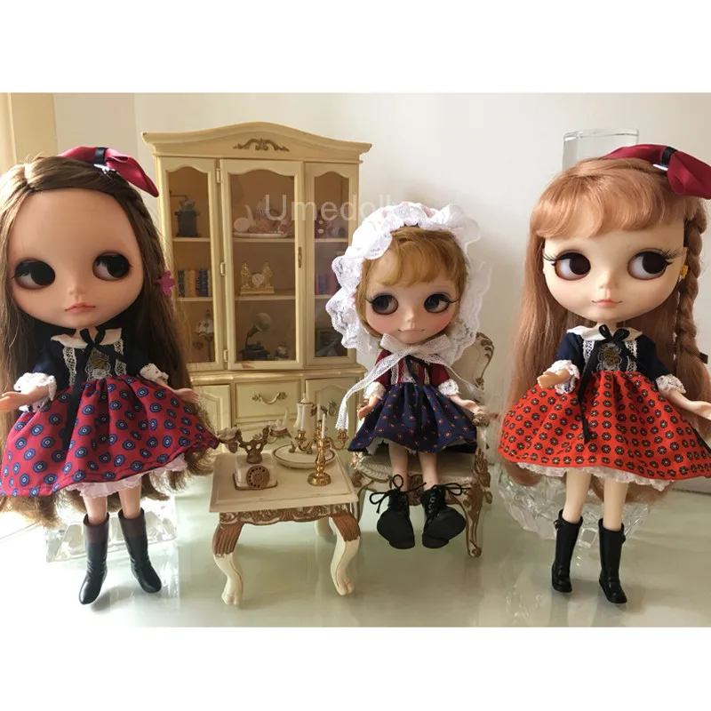 

1PCS Handmade Classic Dress for Blyth, Licca, Azone Doll Clothes Outfits Accessories
