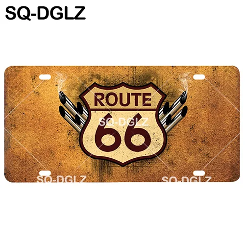 [SQ-DGLZ] Route 66 номерной знак Настенный декор мать дорога Олово знак США дорога металлическая картина "знак" таблички плакат - Цвет: 0609