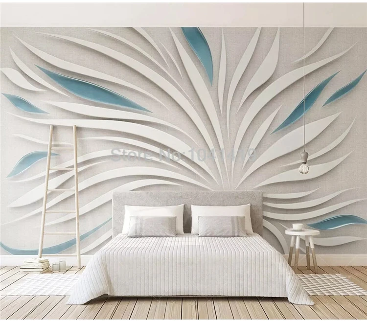 На заказ настенная бумага современная абстрактная арт в полоску настенная живопись Гостиная ТВ украшение для дивана настенная бумага для стен