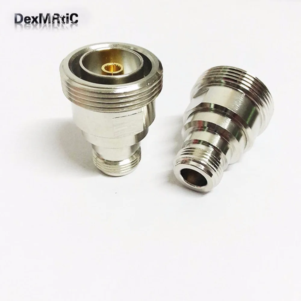 1pc  N female jack switch  7/16 female jack  RF Coax Adapter convertor Straight  Nickelplated  NEW wholesale