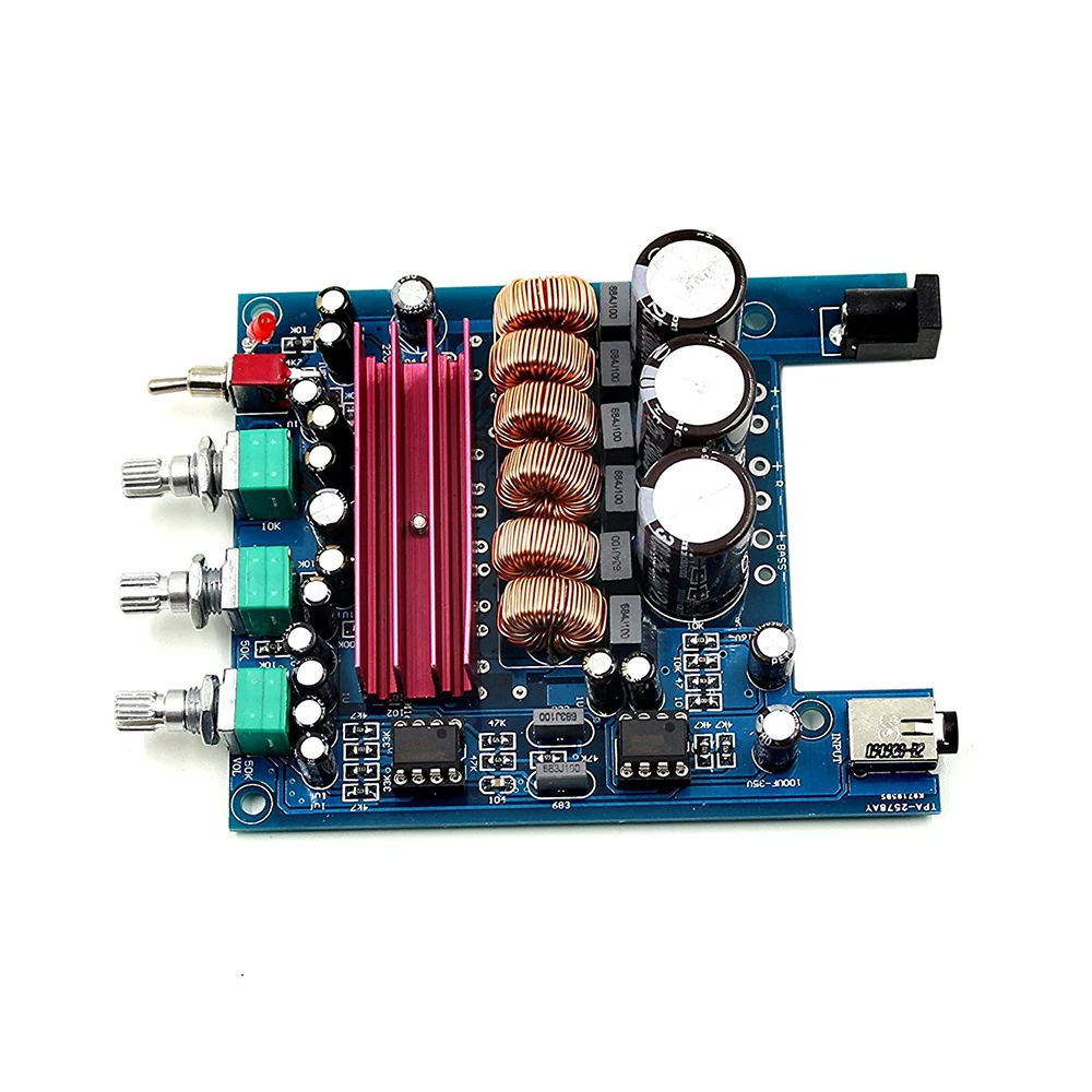 

TPA3116 Digital Audio Amplifier Board Class D 2.1 2 x 50W + 100W Amplifiers HIFI Amp Module