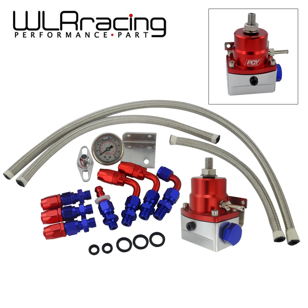 WLR RACING Universal Adjustable Fuel Pressure Regulator Oil 160psi