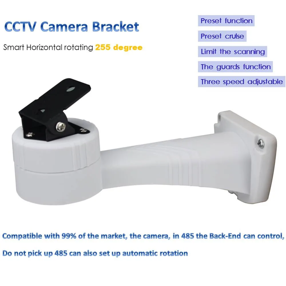 CCTV Кронштейн PTZ Электрический вращающийся RS485 подключение панорамирования вращения двигателя Встроенный для IP аналоговые камеры аксессуары