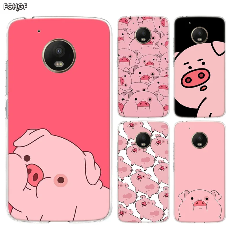 

Pig Animal Silicone Hull Shell Back Case For Motorola MOTO G7 G5 G5S G6 E4 E5 Plus G4 Play Riverdale Cover