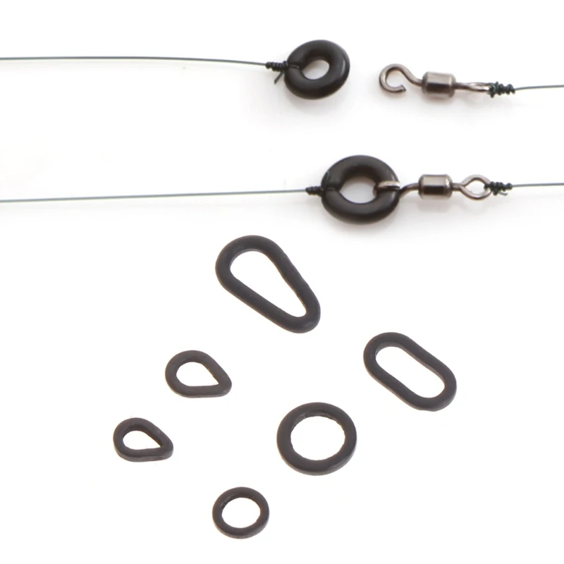 

10 Pcs/Set Fishing Swivel Connector Oval Round Rig Rings Fish Accessories Tackle