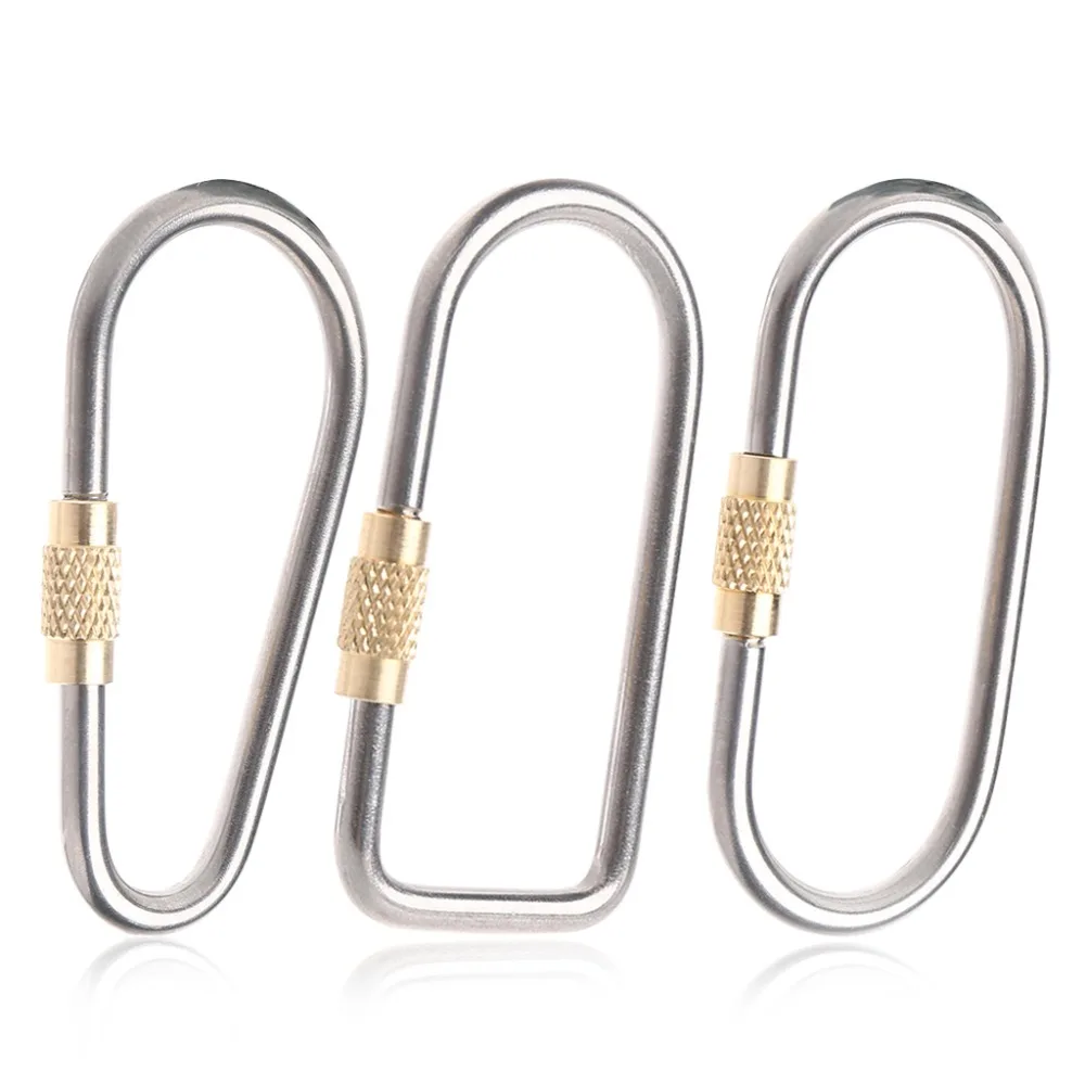 

Camping Link Titanium Alloy Carabiner Keychain Hanging Lock Buckle Hook Key Ring