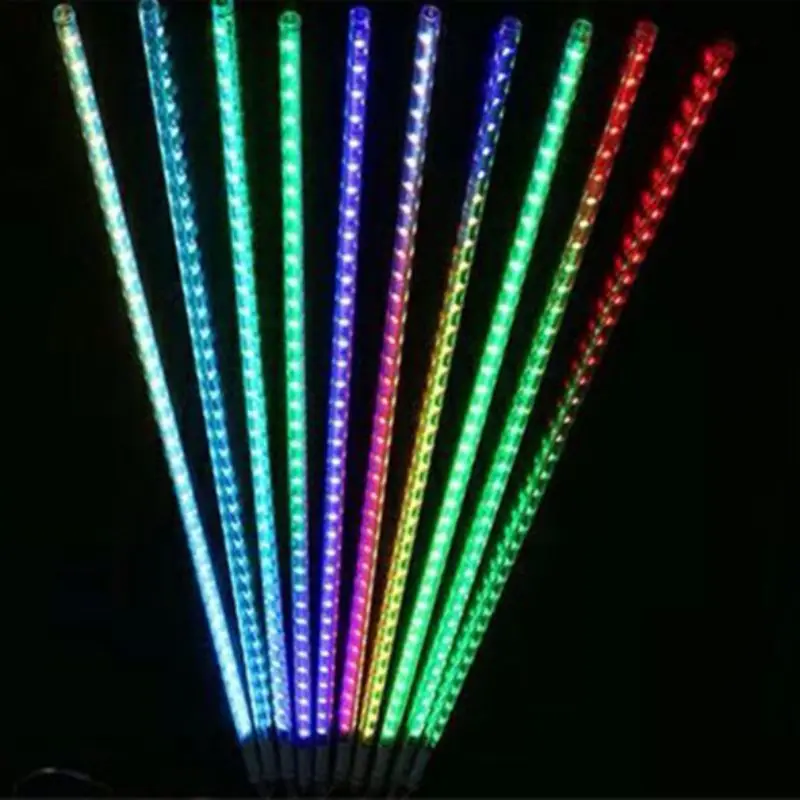 

Holiday Lighting Waterproof LED Meteor Shower Light Icicle Snow Rain Falling Outdoor Light with US Standard Power Adapter
