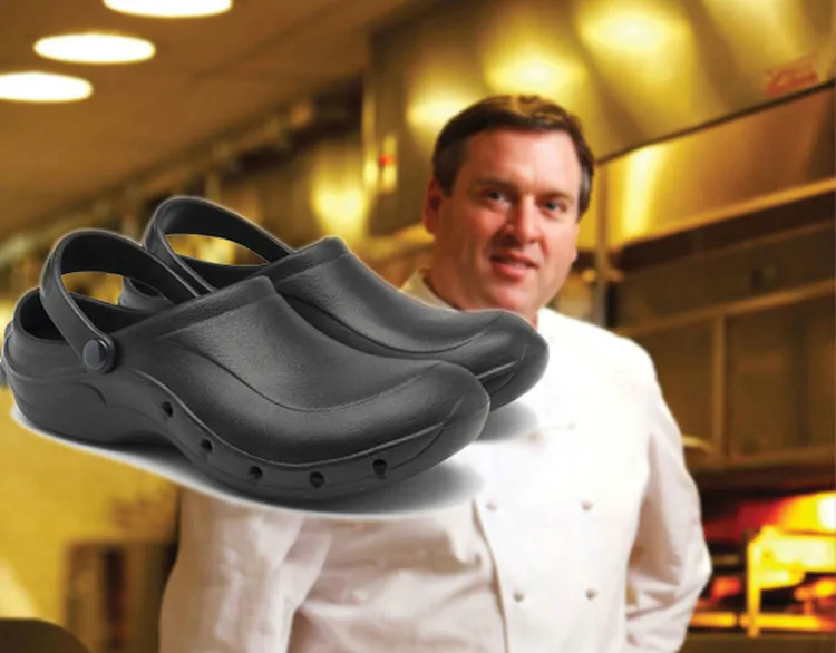 Мужская обувь шеф-повара очень Нескользящая рабочая обувь для кухни сандалии для повара сабо с ремешками без шнуровки, дышащая обувь для повара, кухонная обувь 36-45