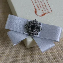 Высококлассные детские костюмы для свадебной вечеринки с воротником и бантом, галстуки с воротником, гравата, тонкий бант, Детская булавка, галстук-бабочка