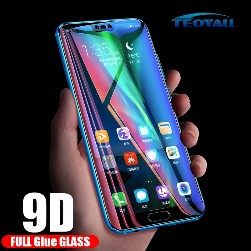 TeoYall 9D закаленное стекло на хонор 10 лайт Защита экрана для Huawei Honor 9 Lite Защитное 8X 8