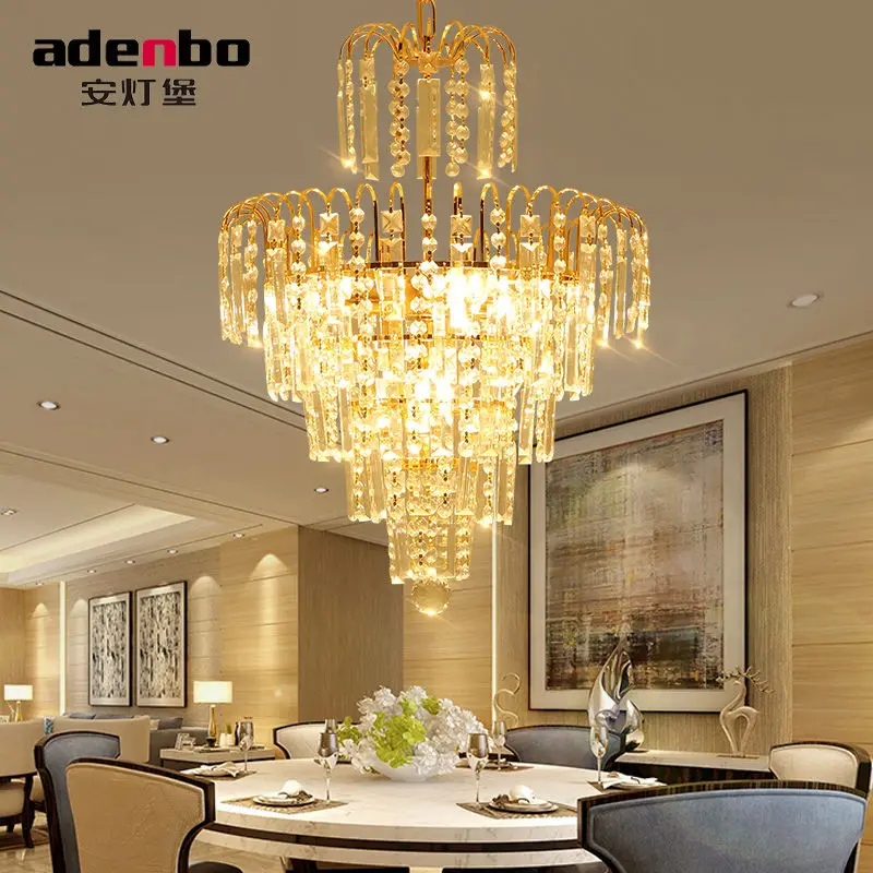 modern gold led crystal chandeliers lights with clear crystals and glass 40cm dining room chandelier for - Dining Room Crystal Chandeliers modern gold led crystal chandeliers lights with clear crystals and glass 40cm dining room chandelier for - Dining Room Crystal Chandeliers