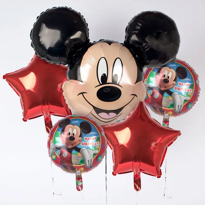 

2pcs mickey mouse birthday party foil balloons 70*65cm decorations kids mickey ears kids decor Minnie Children's Day