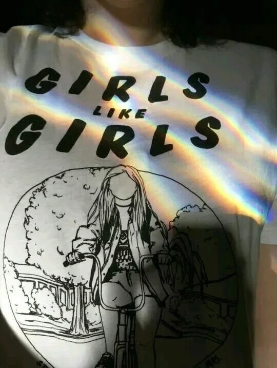 HAHAYULE 2018 Girls Like Girls Women Tumblr Fashion LGBT