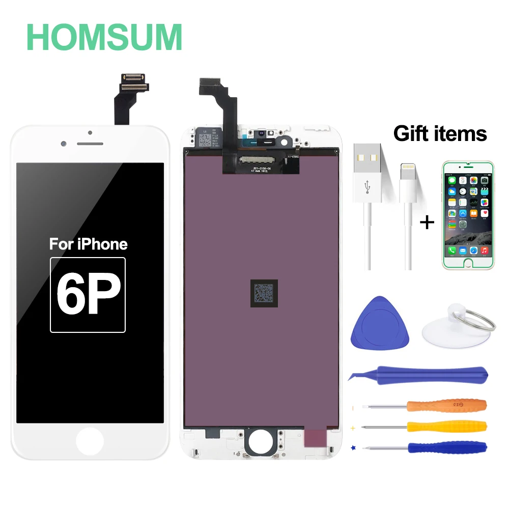 Для iPhone 6 Plus ЖК дисплей экран Замена дигитайзер сенсорный стекло рамки сборки для