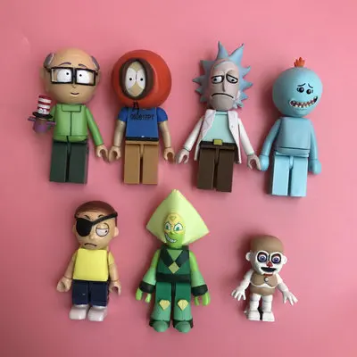 

Hot Toy Garage Kit Figurine TV: South Park - Eric, Stan, Kenny Rick and Morty Action Figure Collectible Model Loose Toy Gifts