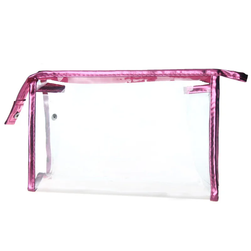 

Transparent PVC makeup bag high quality beautician Clear waterproof cosmetic bag women said travel storage bags handbag #55