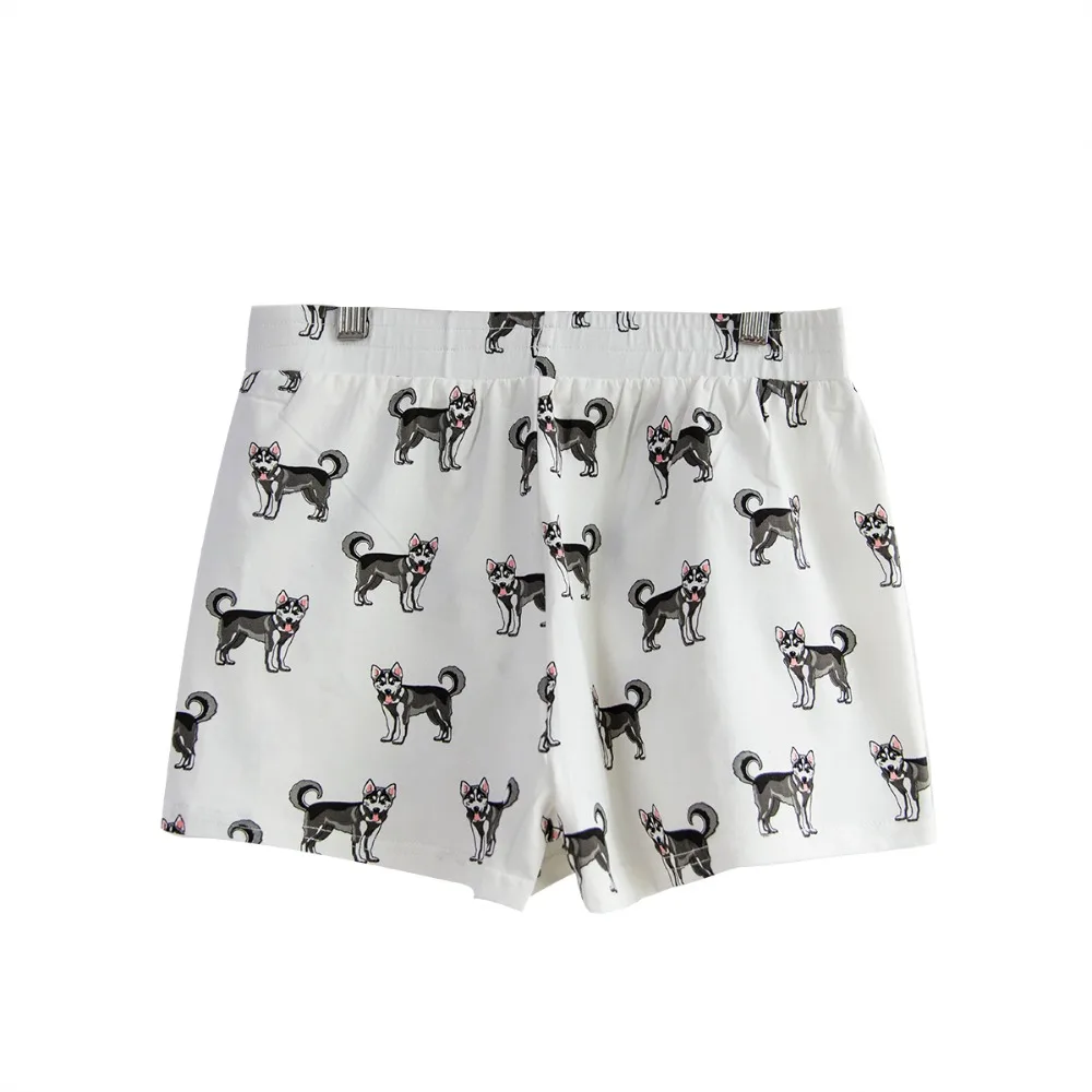 solto cintura elástica shorts impressão do cão lounge pijama s73104