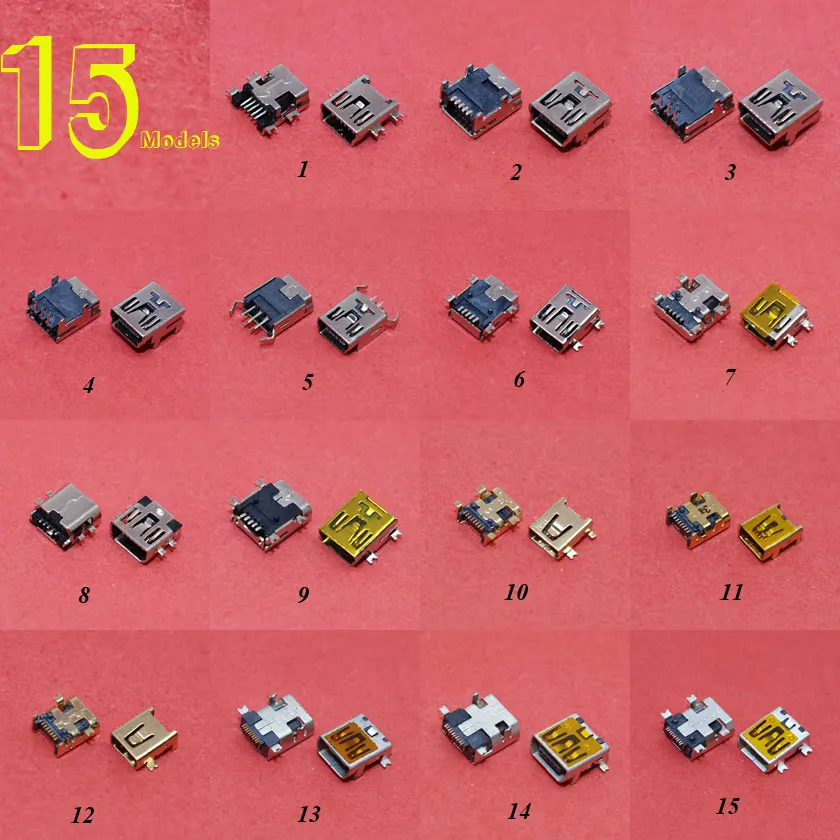 15 моделей мини микро USB разъем зарядный порт для/Samsung/Lenovo/Huawei /ZTE/Blackberry/Android