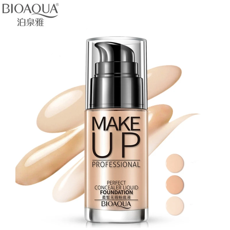 BIOAQUA-Marca-Viso-Liquido-Base-Prodotti-di-base-Trucco-Primer-base-trucco-Correttore-Impermeabile-Illuminare-Sbiancamento