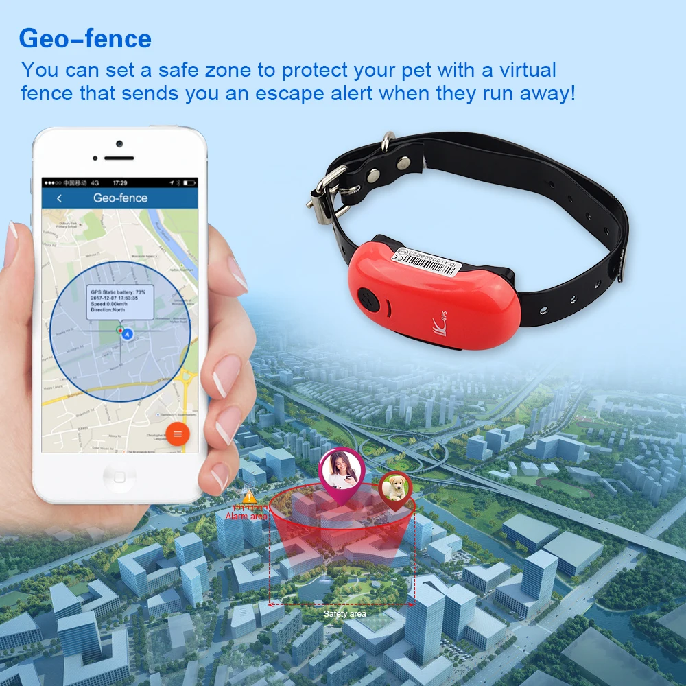 Buy LK100 GPS Mini Dog Cat Locator Geo fence GPS