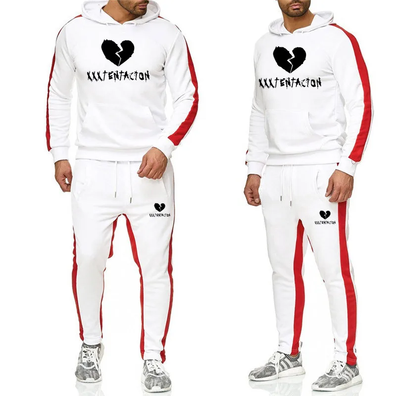 New Men's Autumn Revenge XXXTentacion Hoodies Tracksuit Set Male Sweatshirt Sweatpants Fashion Trousers High Street Jackets Sets