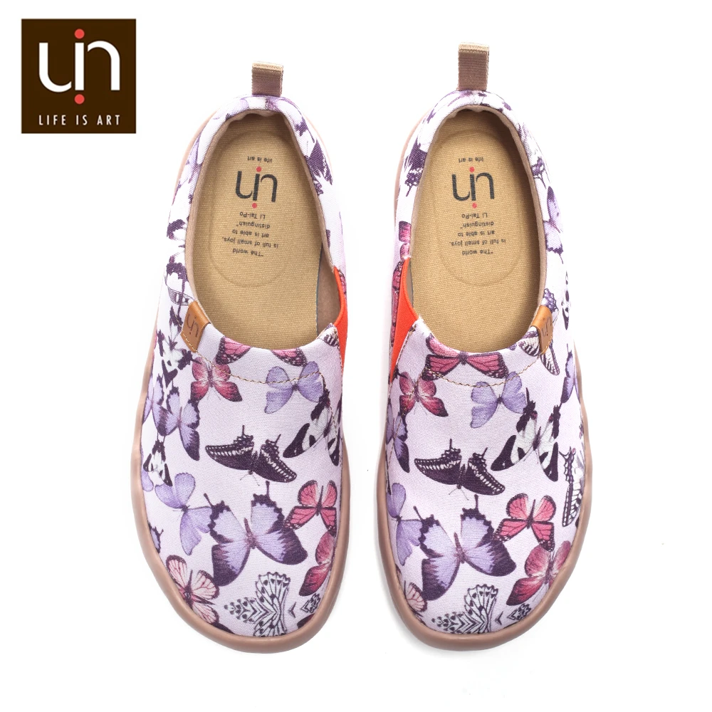 womens purple slip on shoes