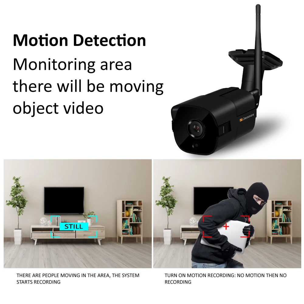  Jennov Wifi IP Camera Outdoor 1080P ONVIF Wireless Security Camara Home CCTV Video Surveillance kit - 32987204629