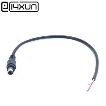

EClyxun 5pcs 5.5x2.5 mm DC Power Cable Male plug socket Rating 3.0A 12V Cable Adapter cord 30cm Length