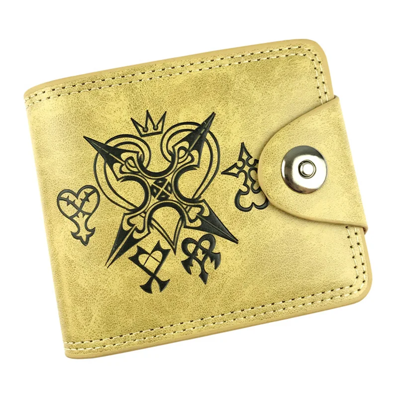 

Kingdom Hearts Fashion Men Women Wallets carteira Leather Card Holder Purse Gift Kids Anime Cartoon Short Wallet