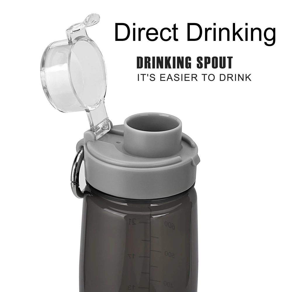 bottled joy 0.7L  water bottle with straw drink Tritan bpa free cute water filter bottles kids Handle my gym Plastic bottle