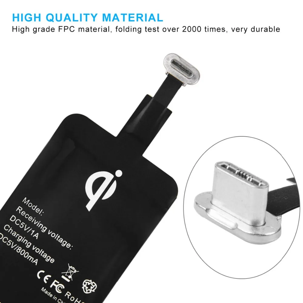 Универсальное беспроводное зарядное устройство QI на Android приемник Micro USB для