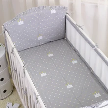 6 шт. Детские бамперы для кроватки с протектором|crib liner|breathable baby