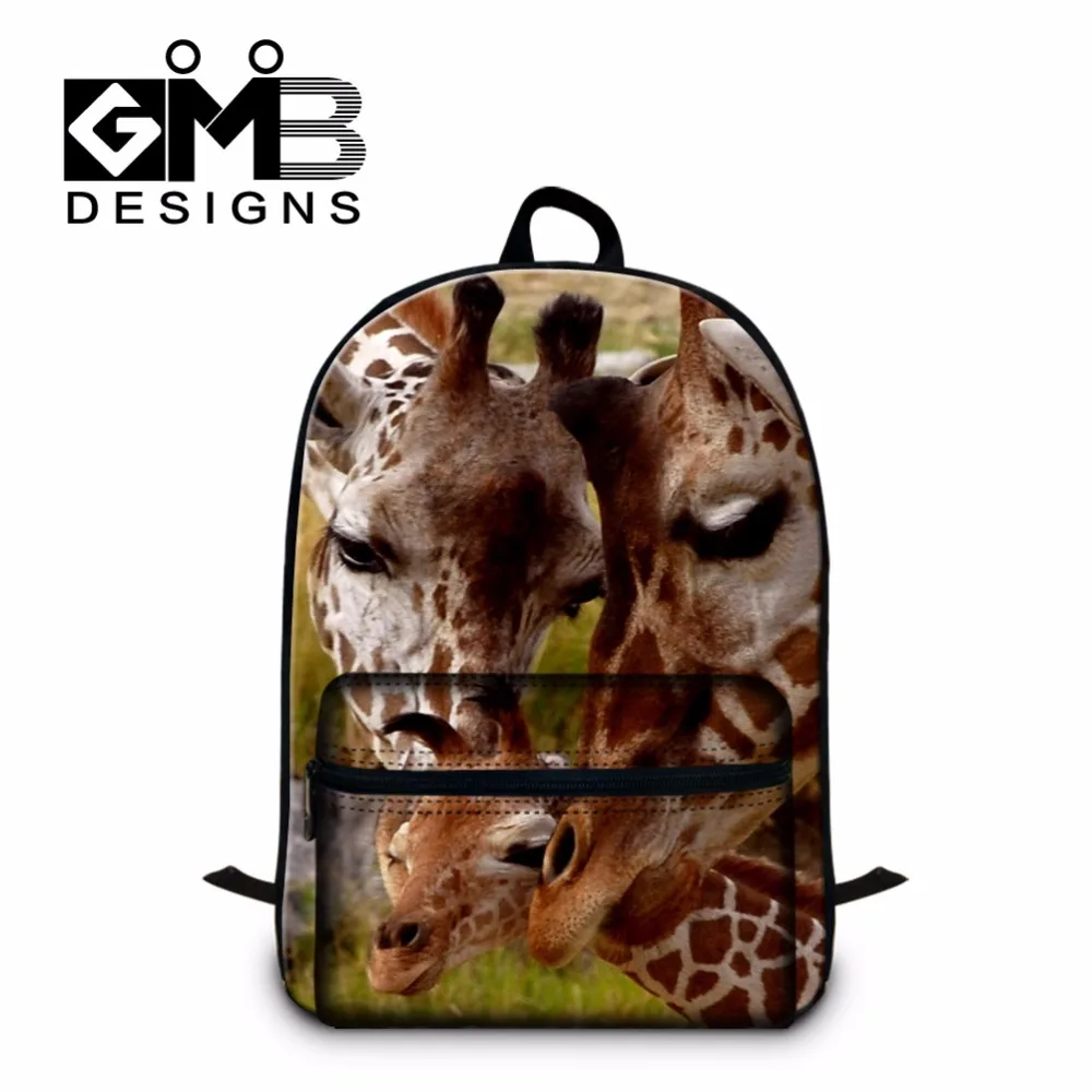 

Cute Animal giraffes Printing School Bags for Teenagers Elementary Students Best Backpacks Large Bookbags for College Traveling