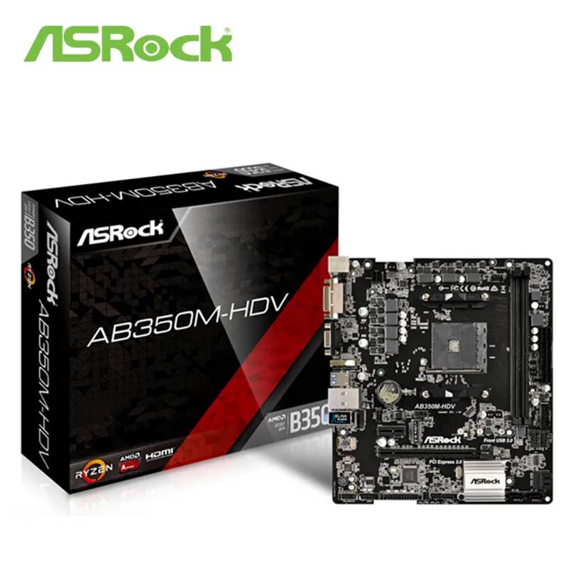 Новая Материнская плата ASRock AB350M для настольного компьютера с разгоном