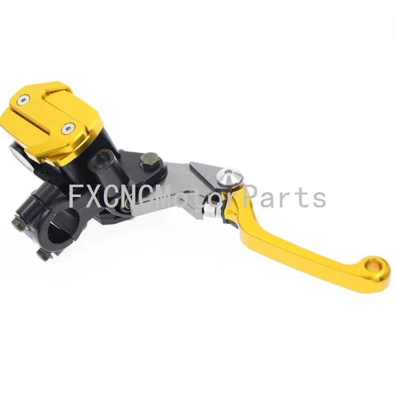 

7/8" Universal Motorcycle Brake Levers Master Cylinder Reservoir Clutch Handle For Suzuki RMX450Z RMX250S 50-550cc Gold