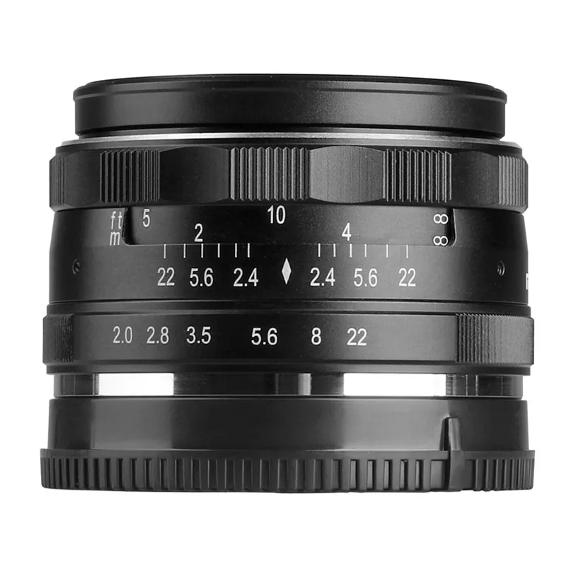 Объектив для камеры Meike MK 50 мм F2.0 Большая диафрагма ручная фокусировка Canon Sony E mount