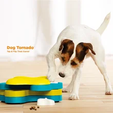 Dog Tornado Tap & Flip Treat Toy Pet Dog Puppy High IQ Development Training Interactive Educational Game Snack Reward Feeder Toy training for development