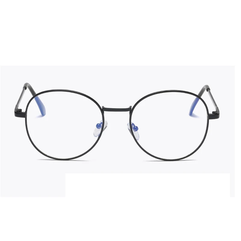 Металлический унисекс-компьютер круглый круглая оправа очки Для женщин лучей радиации оправы для очков с защитой от синего света очки для чтения